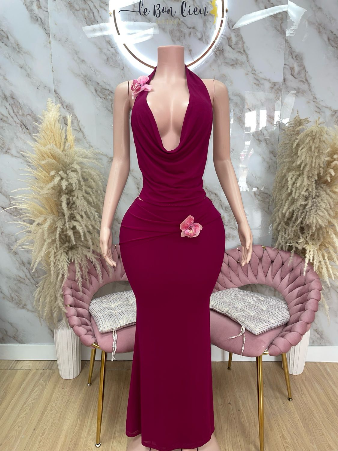 Halter Top And Mermaid Skirt