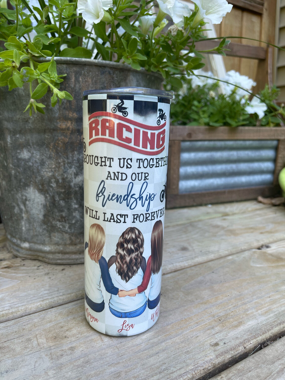 Dirt Bike Racing Friendship Tumbler