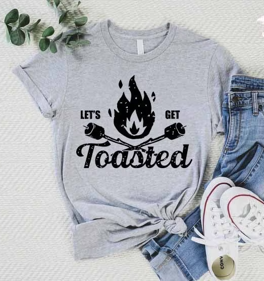 Let&#39;s Get Toasted Camping Shirt