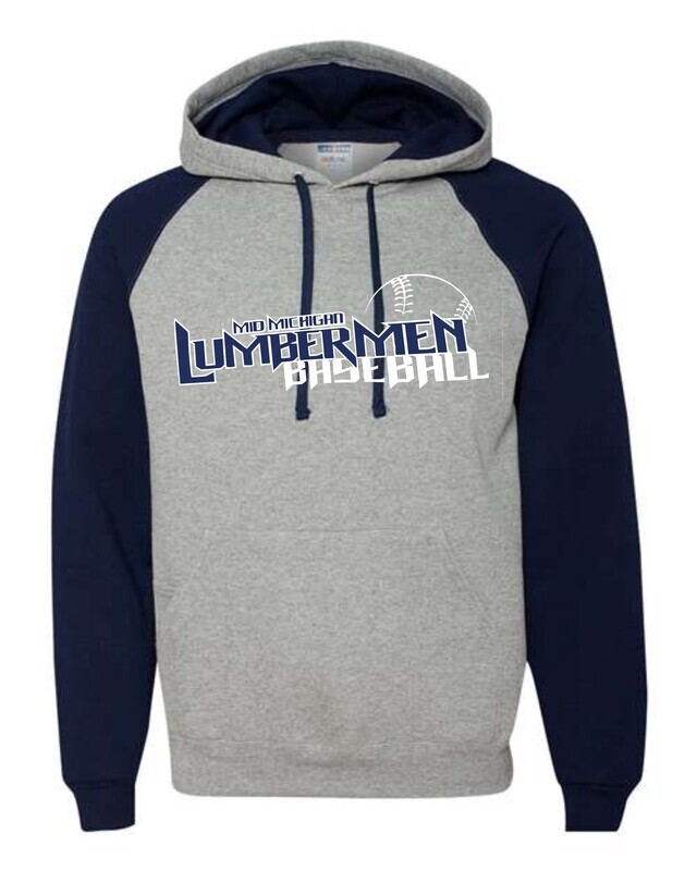 Lumbermen Nublend® Colorblocked Raglan Hooded Sweatshirt
