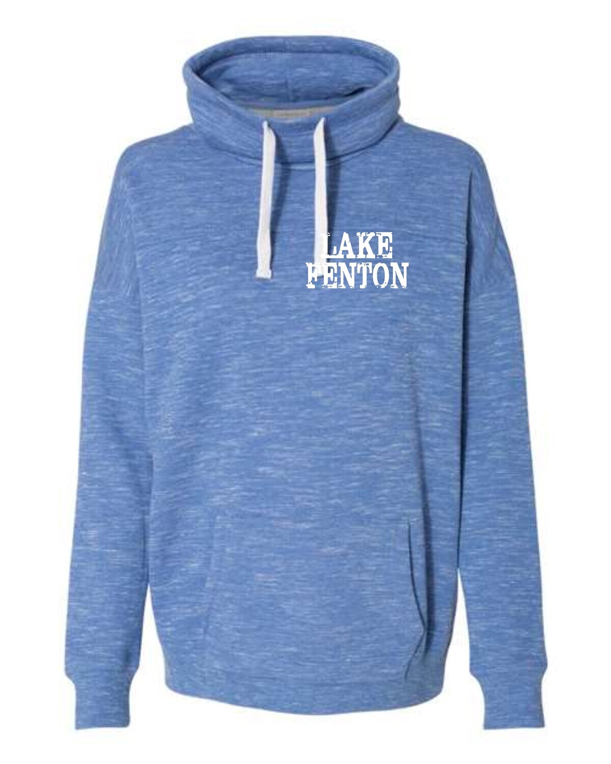 Lake Fenton - Women’s Mélange Fleece Cowl Neck Sweatshirt
