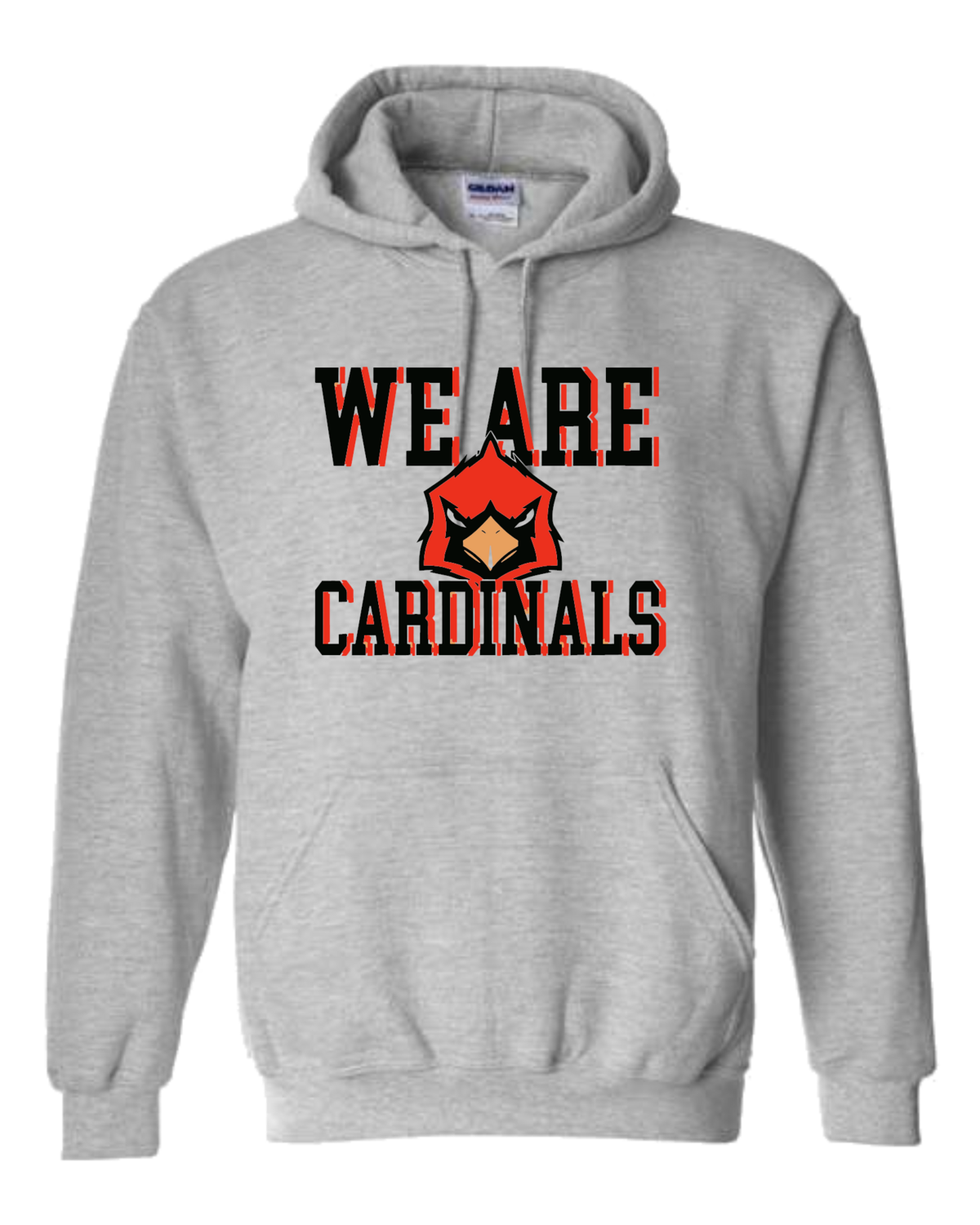 Millington We are Cardinals Heavy Blend Hooded Sweatshirt- Youth and Unisex