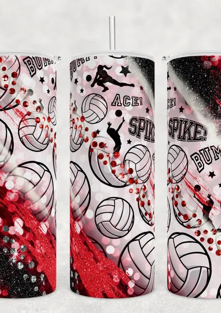 Ace, Spike, Bump Volleyball Tumbler