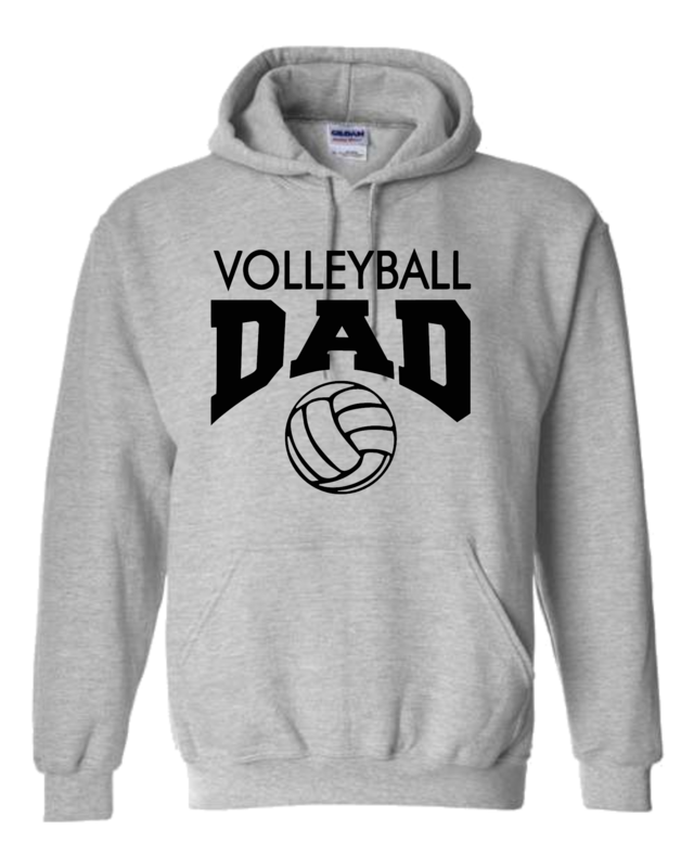Volleyball Dad Heavy Blend Hooded Sweatshirt- Youth &amp; Adult
