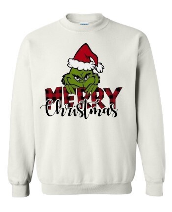 Grinch Merry Christmas - Heavy Blend™ Crewneck Sweatshirt