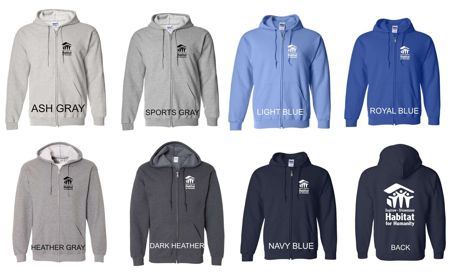 Heavy Blend™ Full-Zip Hooded Sweatshirt - HABITAT FOR HUMANITY