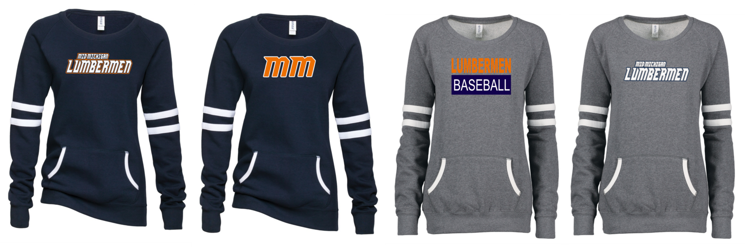 Lumbermen - Ladies Varsity Fleece Crew Neck Pullover
