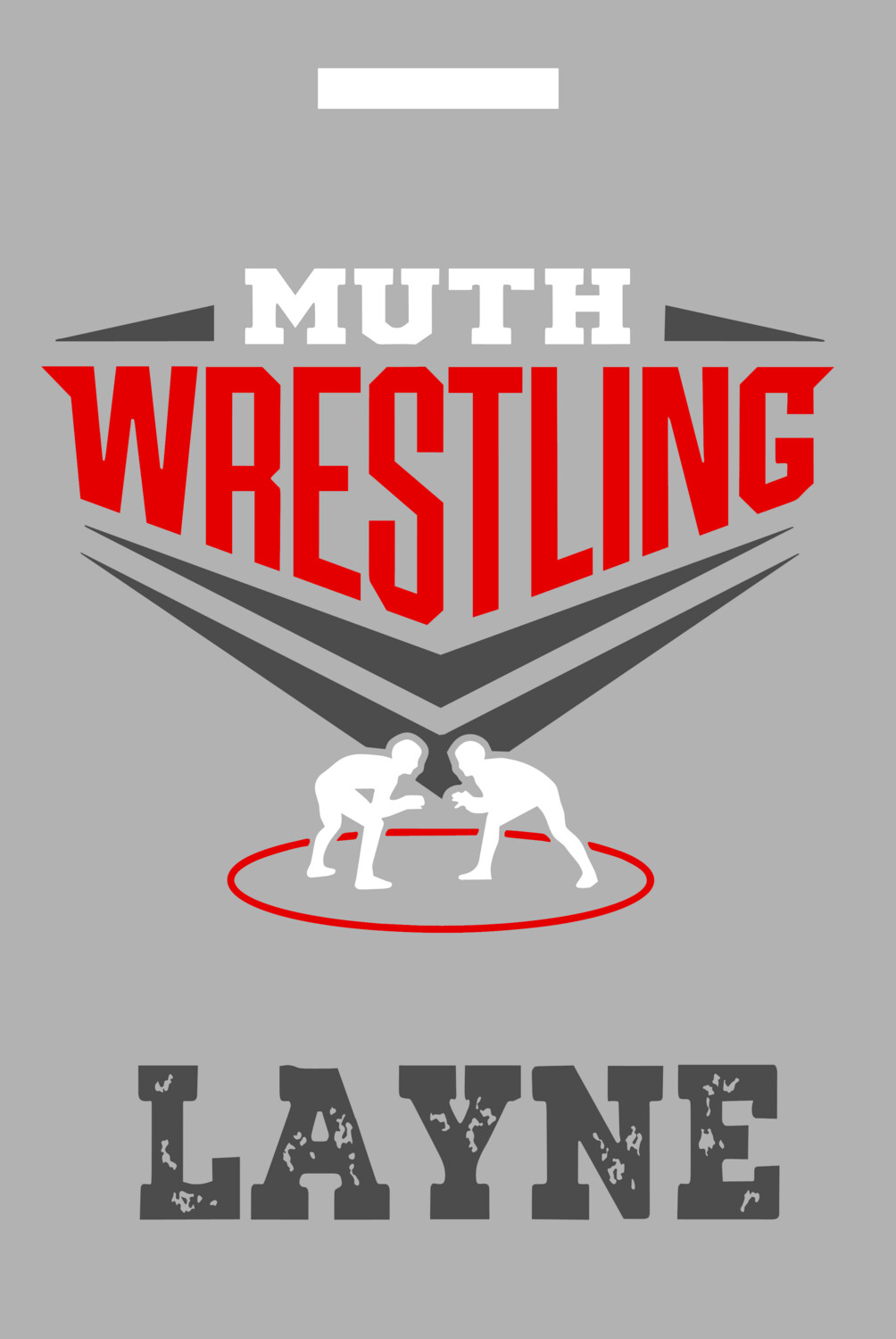 Eagles Wrestling- Rectangle Bag Tag