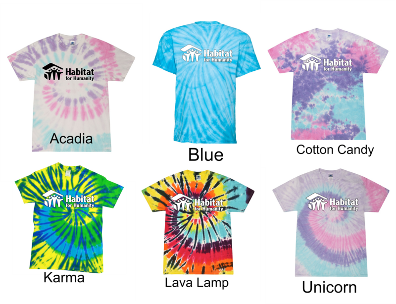 Tie Dye T-shirts - HABITAT FOR HUMANITY
