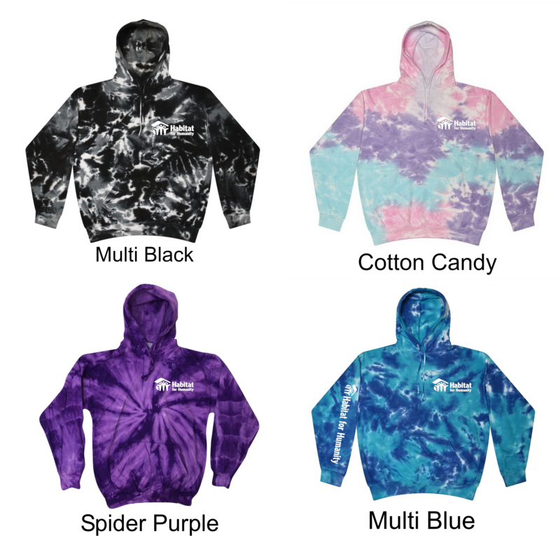 Colortone® Tie Dye Fleece Pullover - HABITAT FOR HUMANITY