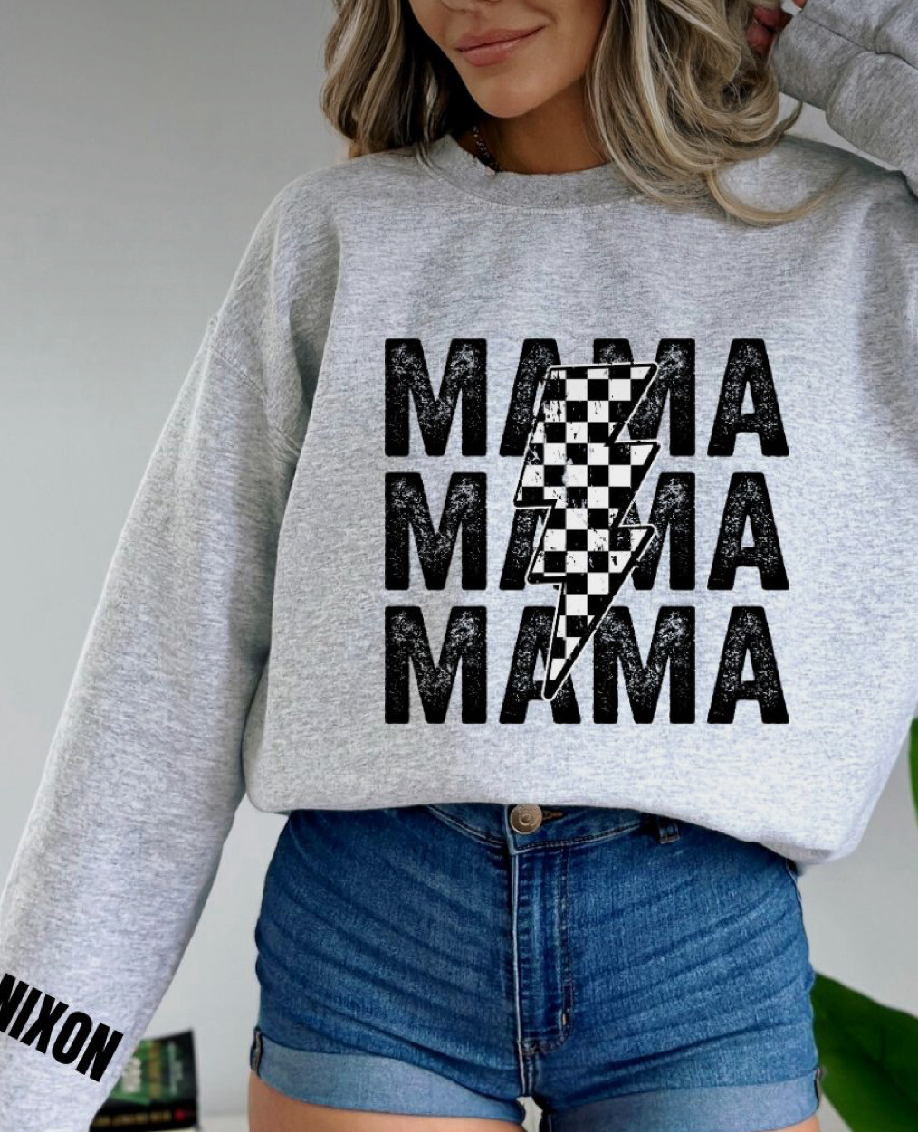 Checkered Race Mama Shirt