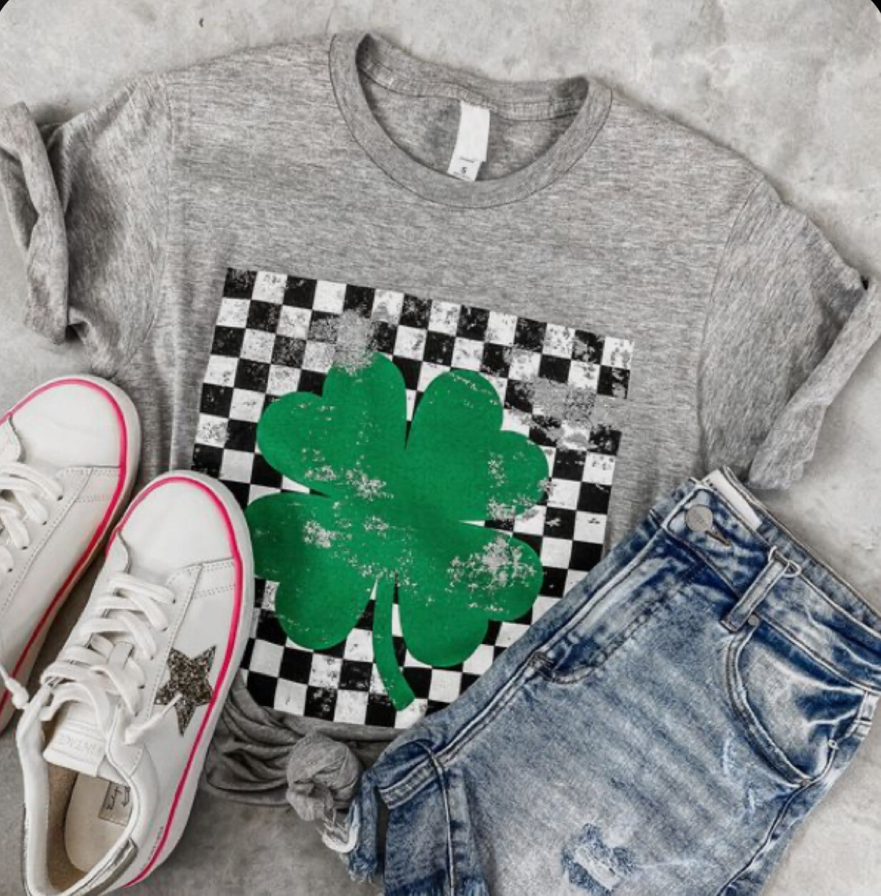 Checkered shamrock Shirt