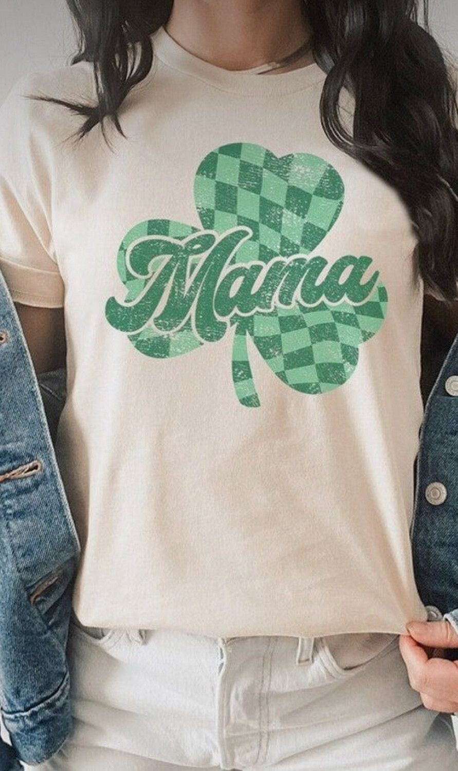 Checkered Mama Shamrock Shirt
