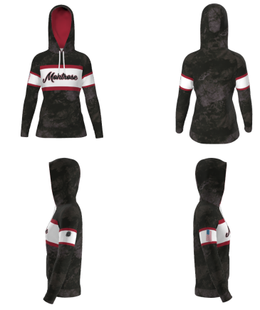 Montrose-CHAMPRO Women&#39;s Fit Camo Hooded Sweatshirt