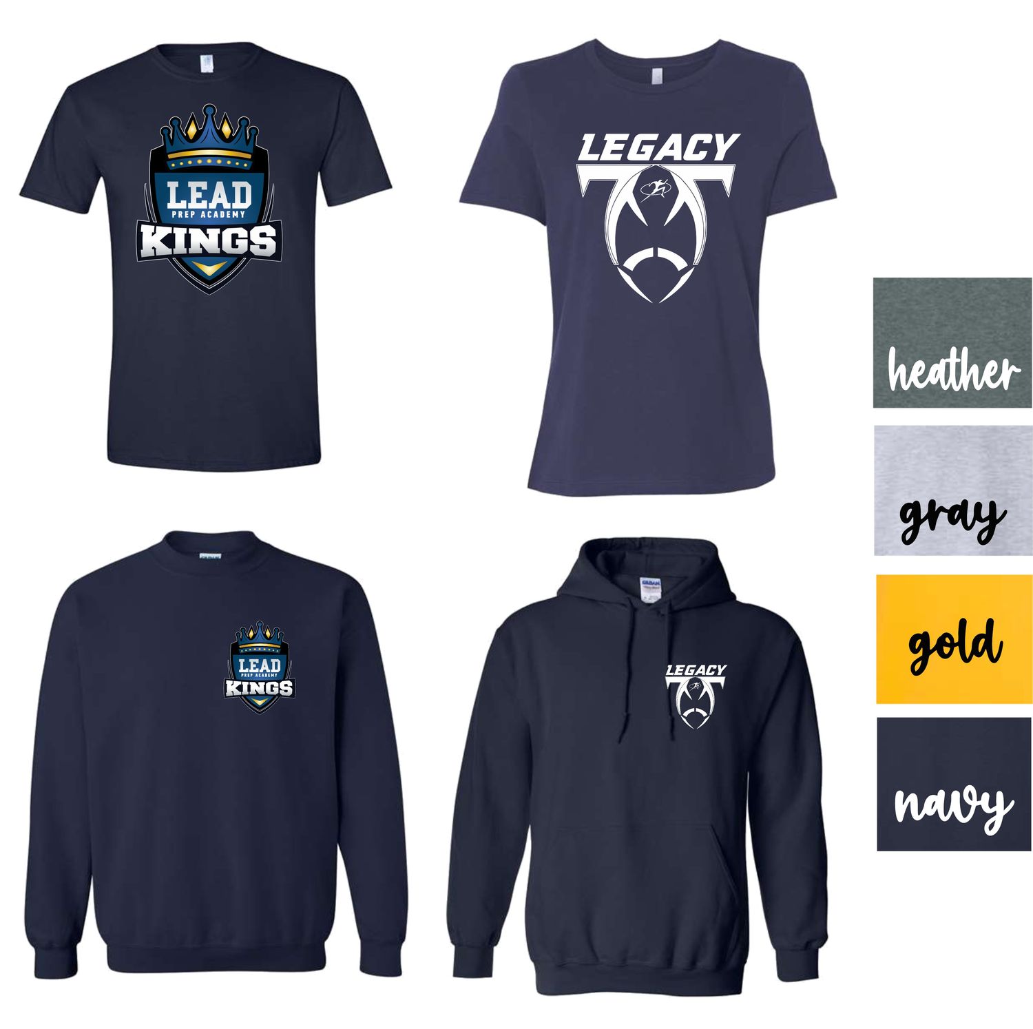 Kings/Legacy Sports Gear - Unisex and Ladies fit - Cotton Material