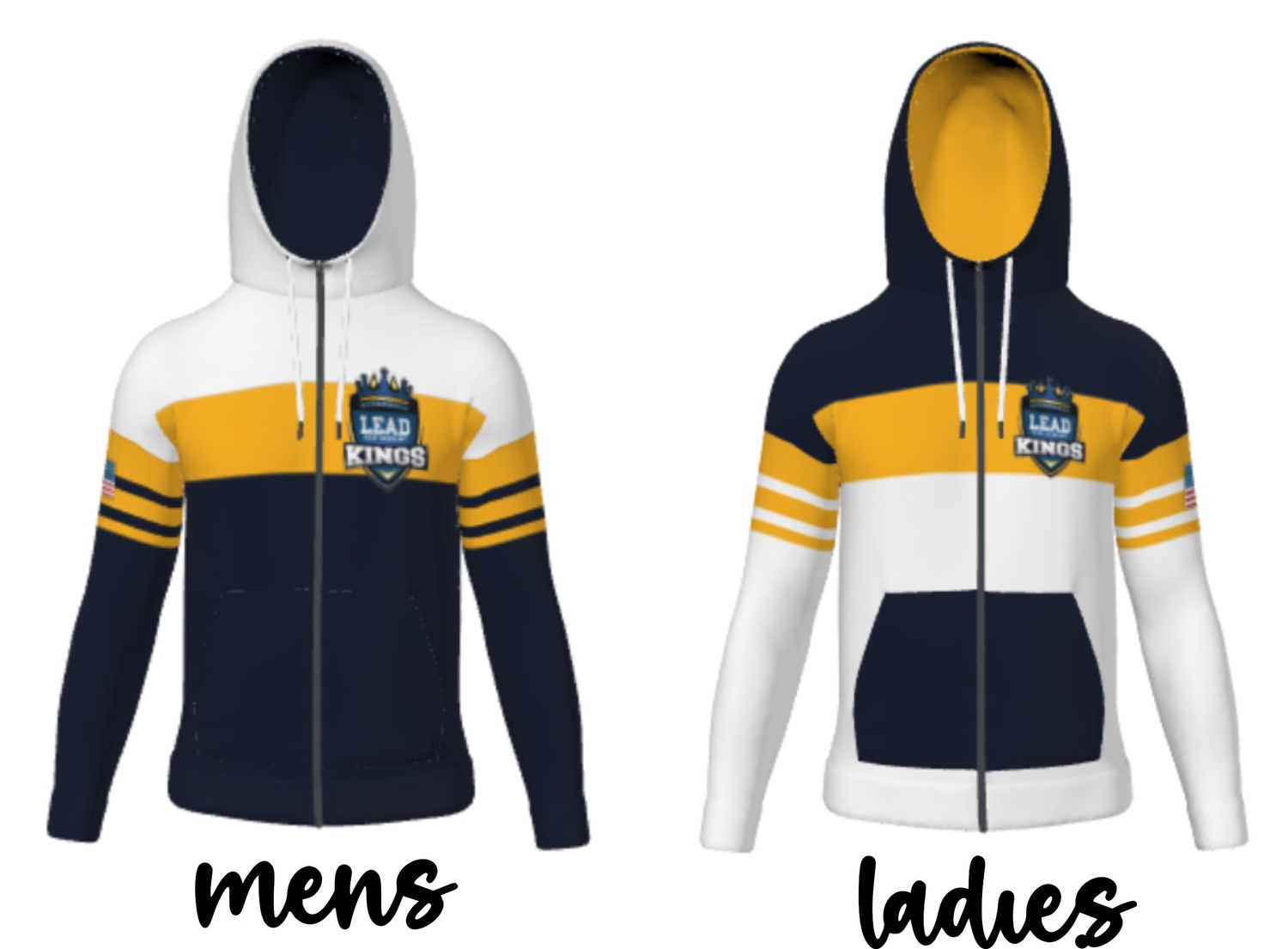Kings/Legacy Sports Gear - CHAMPRO fully sublimated zip up hoodie