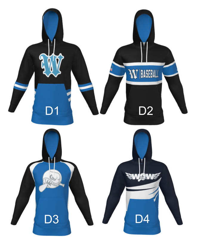 WOW - Champro Full Sublimation Hooded Sweatshirts youth, ladies, and unisex