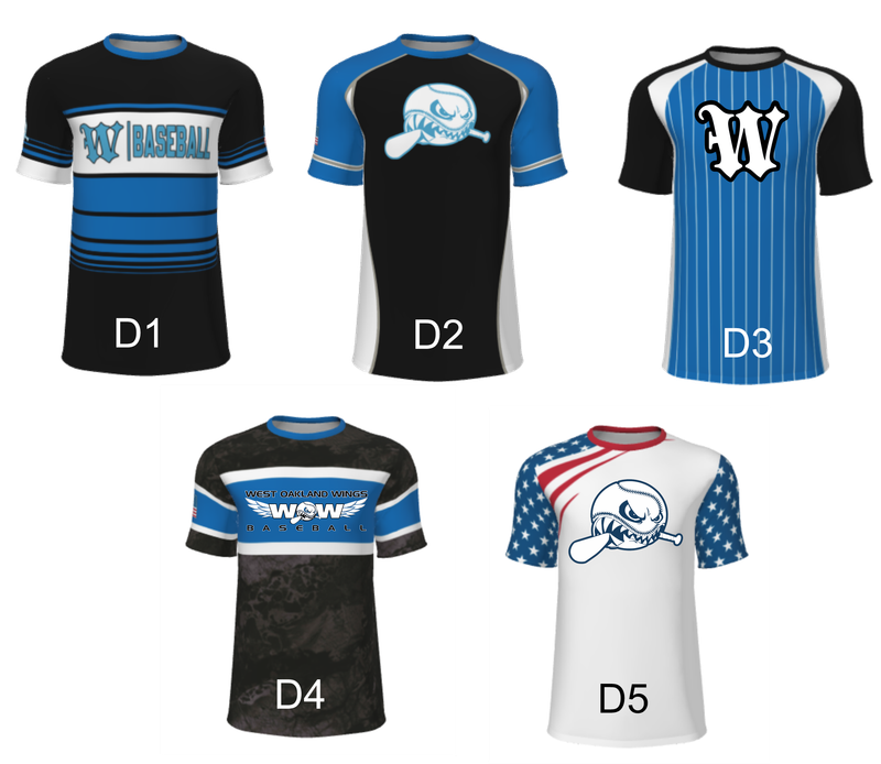 WOW - Champro Full Sublimation T-Shirts youth, ladies, and unisex