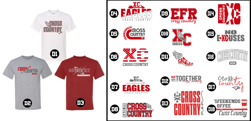 EAGLES cross country - Dri-Power® Performance - Youth and Unisex T-Shirt