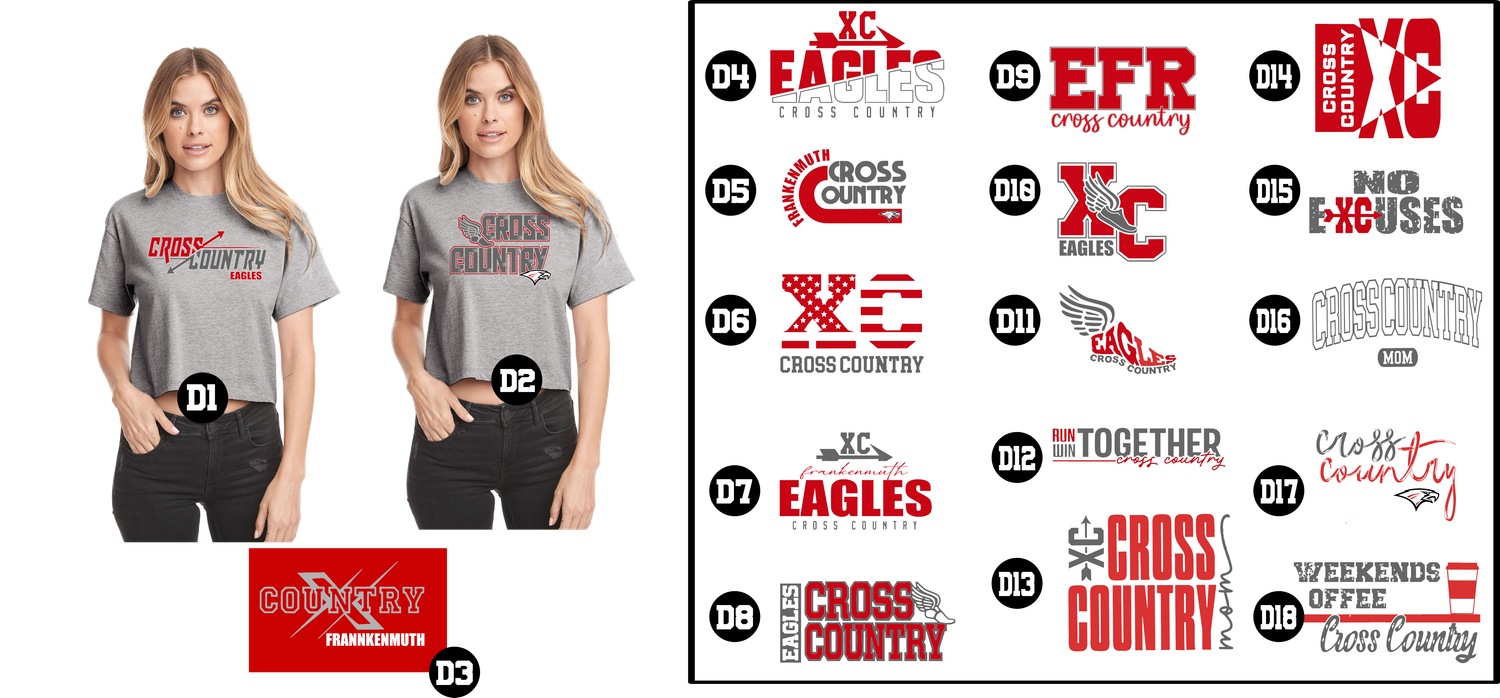 EAGLES cross country - Women&#39;s Ideal Crop Top