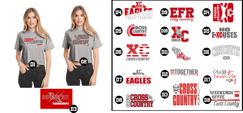 EAGLES cross country - Women&#39;s Ideal Crop Top
