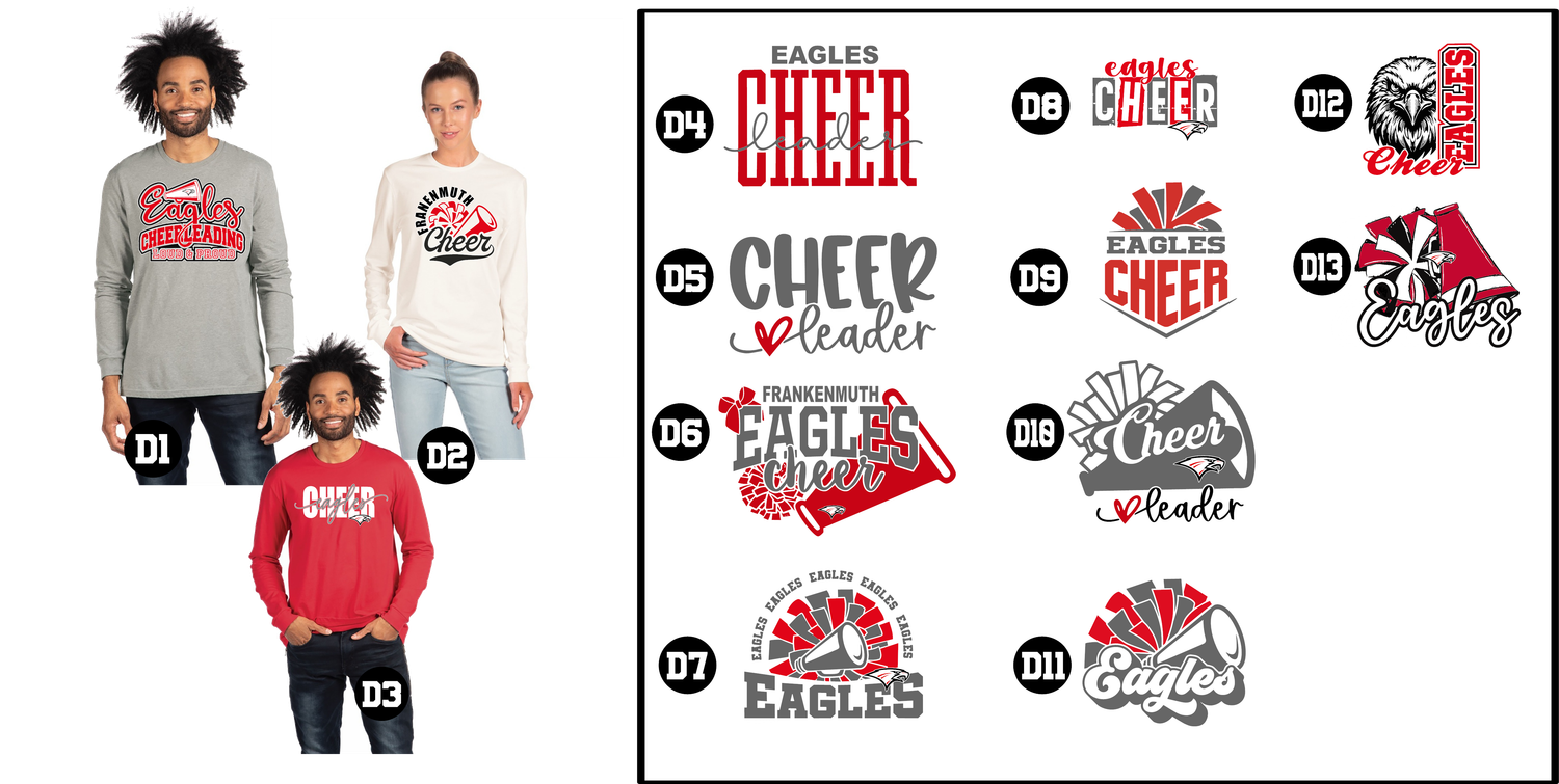 EAGLES cheerleading - Unisex CVC Long Sleeve T-Shirt