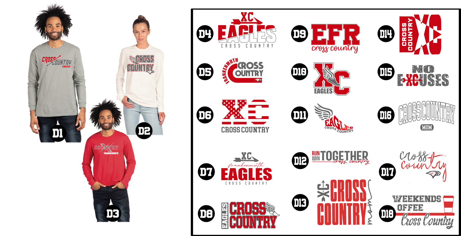EAGLES cross country - Unisex CVC Long Sleeve T-Shirt