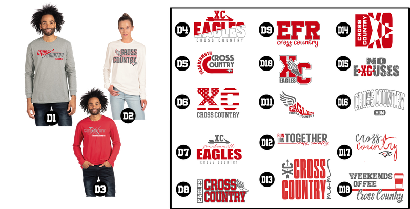 EAGLES cross country - Unisex CVC Long Sleeve T-Shirt
