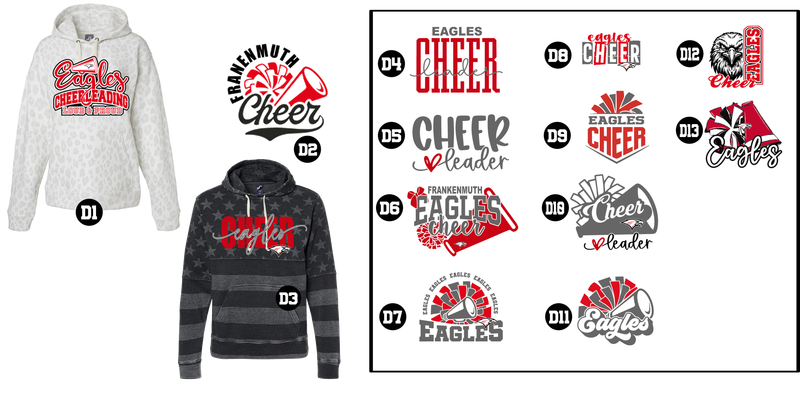 EAGLES cheerleading - Tri-Blend Pullover Fleece Hood
