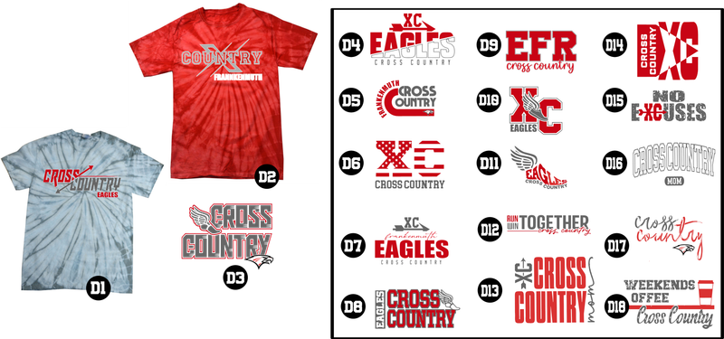 EAGLES cross country - Spider Tie Dye T-Shirt - Youth and Unisex T-Shirt
