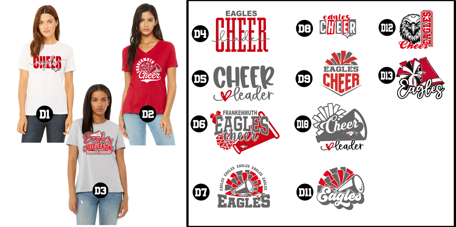 EAGLES cheerleading- Women&#39;s Relaxed Jersey Short Sleeve Tee