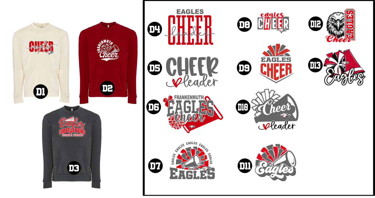 EAGLES cheerleading - Unisex Santa Barbara Pocket Sweatshirt