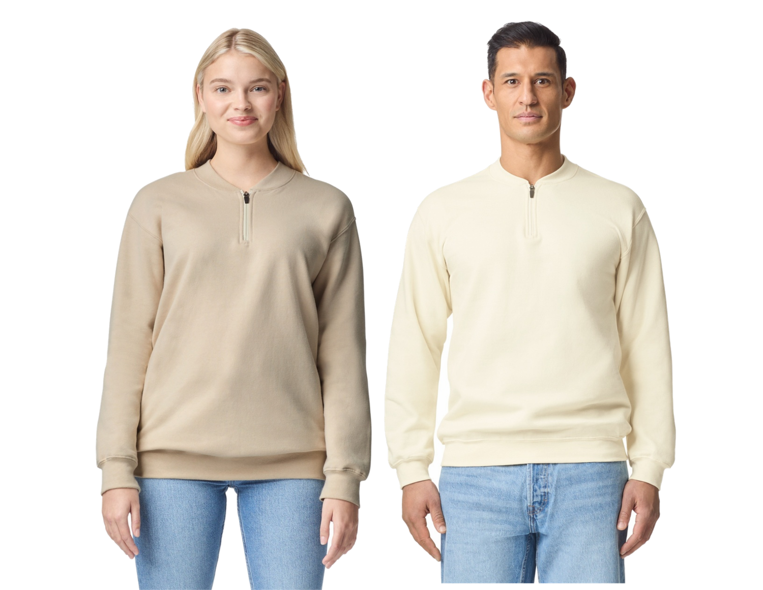 PARTNERSHIP CENTER- Softstyle Midweight Adult Fleece 1/4 Zip Sweatshirt
