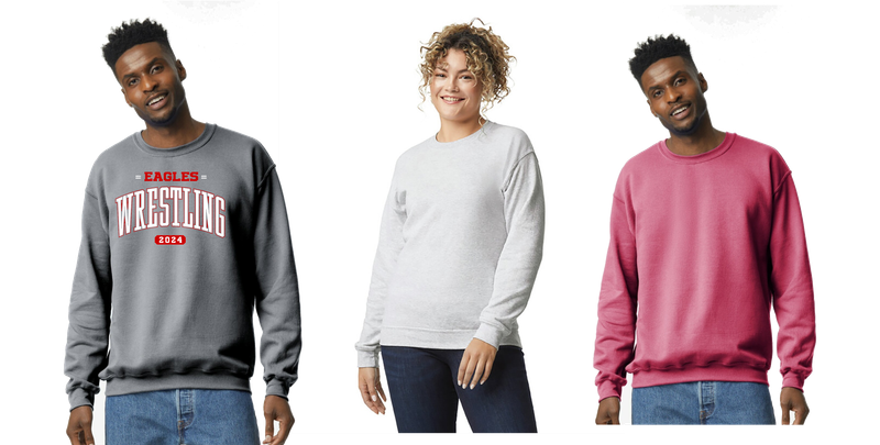 EAGLES  wrestling - Crewneck Sweatshirt Adult Sizes