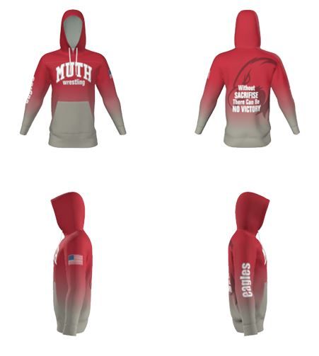 EAGLES  wrestling - Champro Sublimation Hoodie youth and unisex