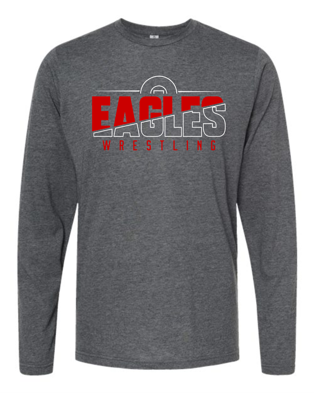 EAGLES  wrestling -  Poly-Rich Long Sleeve T-Shirt