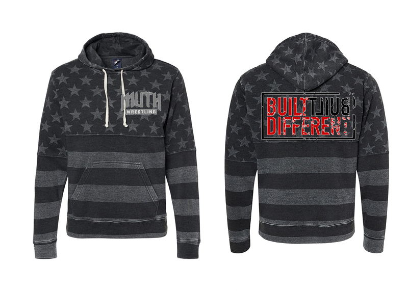 EAGLES  wrestling -Tri-Blend Pullover Fleece Hood