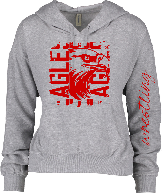 EAGLES  wrestling - Women&#39;s Cropped Hoodie