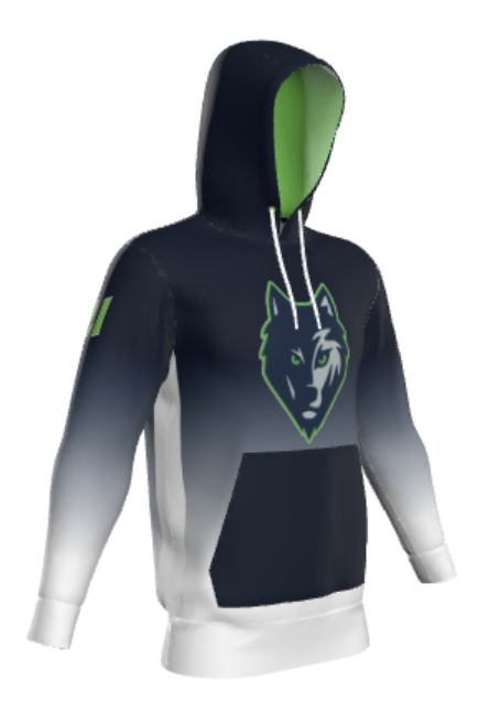 WOLVES Softball Unisex Champro Fully Sublimated Hoodie