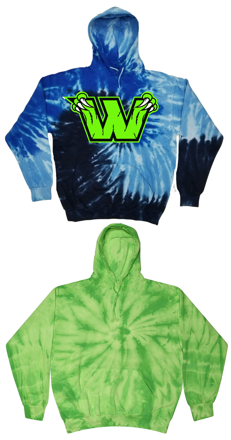 WOLVES Softball - Youth Tie Dye Fleece Pullover