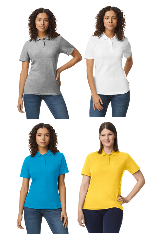 PARTNERSHIP CENTER- Softstyle® Women&#39;s Pique Polo