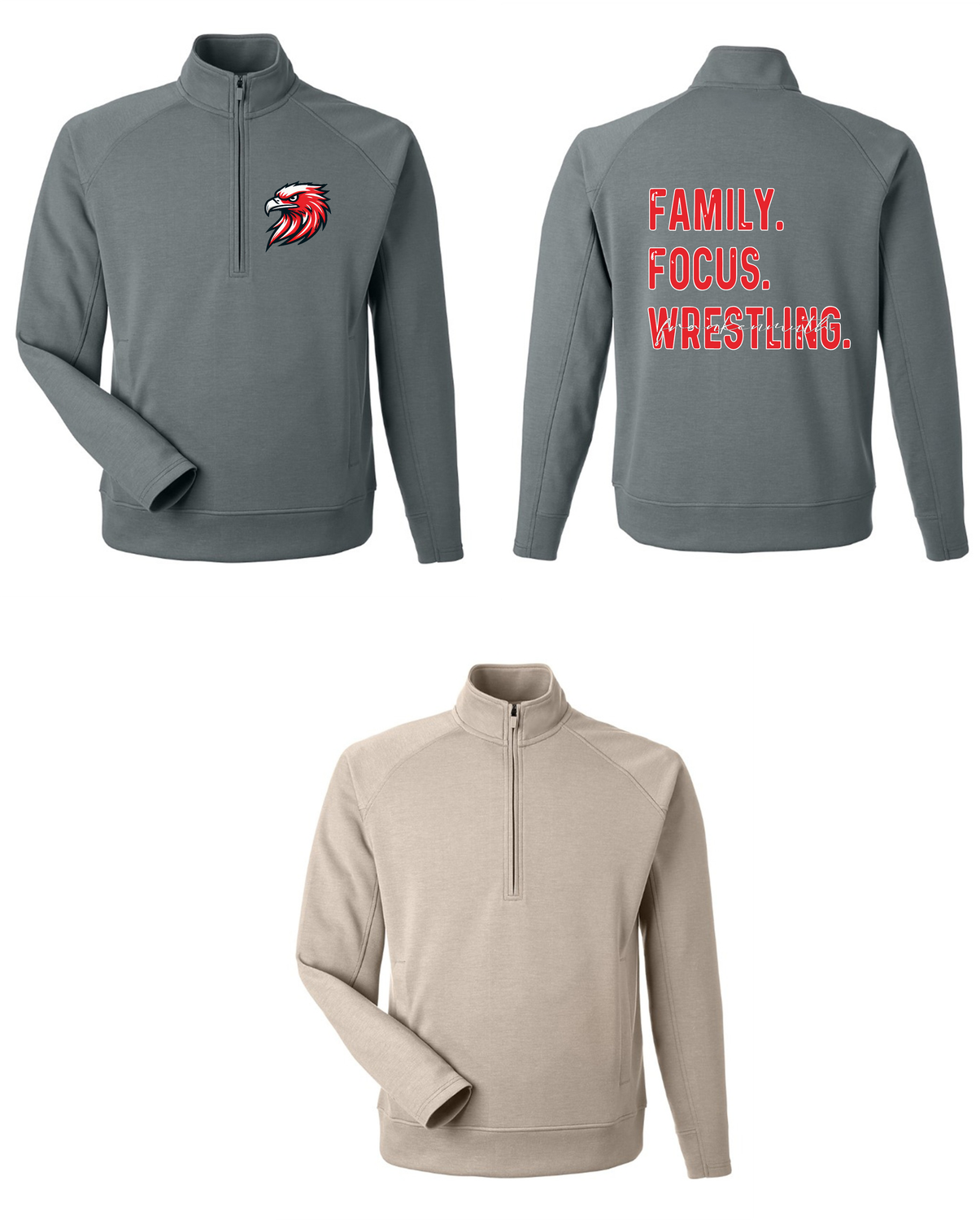 EAGLES  wrestling - Apex Fleece 1/4 Zip