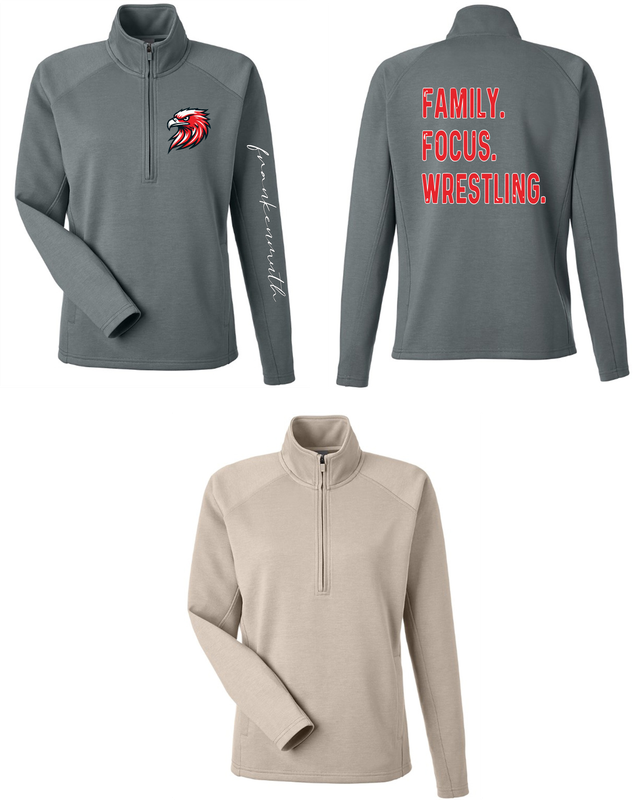 EAGLES  wrestling - Apex Fleece 1/4 Zip - Ladies