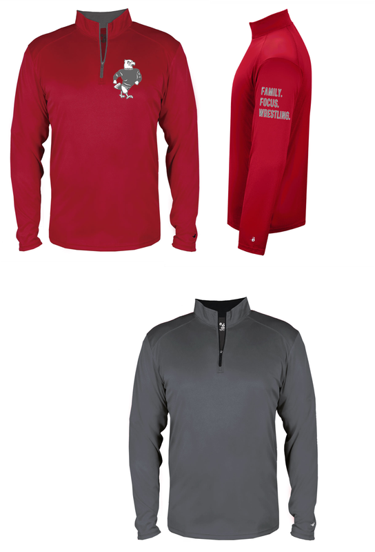EAGLES  wrestling - Badger Sport®  B-Core 1/4 Zip (limited stock)