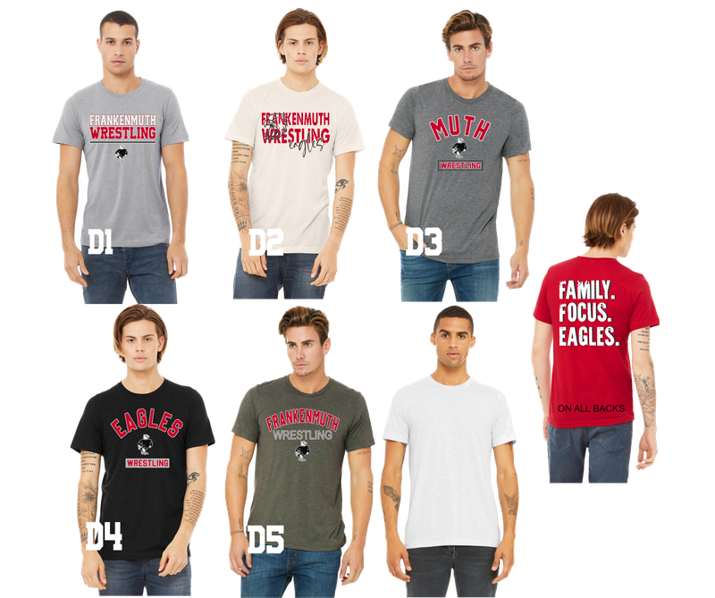EAGLES  wrestling - Unisex Triblend Short Sleeve TEAM Tee