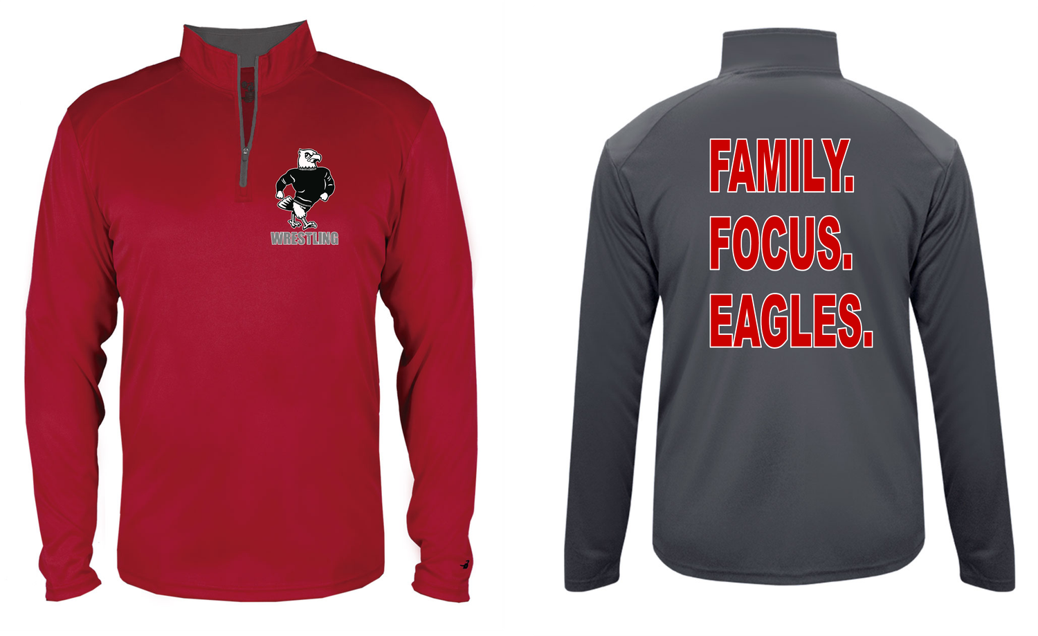 Varsity Eagles wrestling - Badger Sport® 410200 B-Core 1/4 Zip