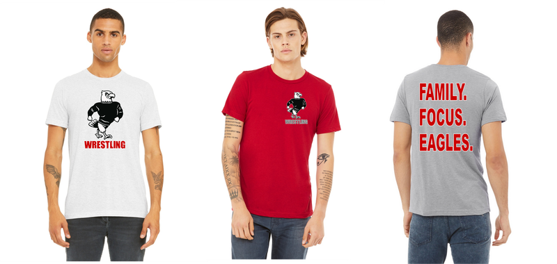 Varsity Eagles wrestling - Unisex Triblend Short Sleeve Tee