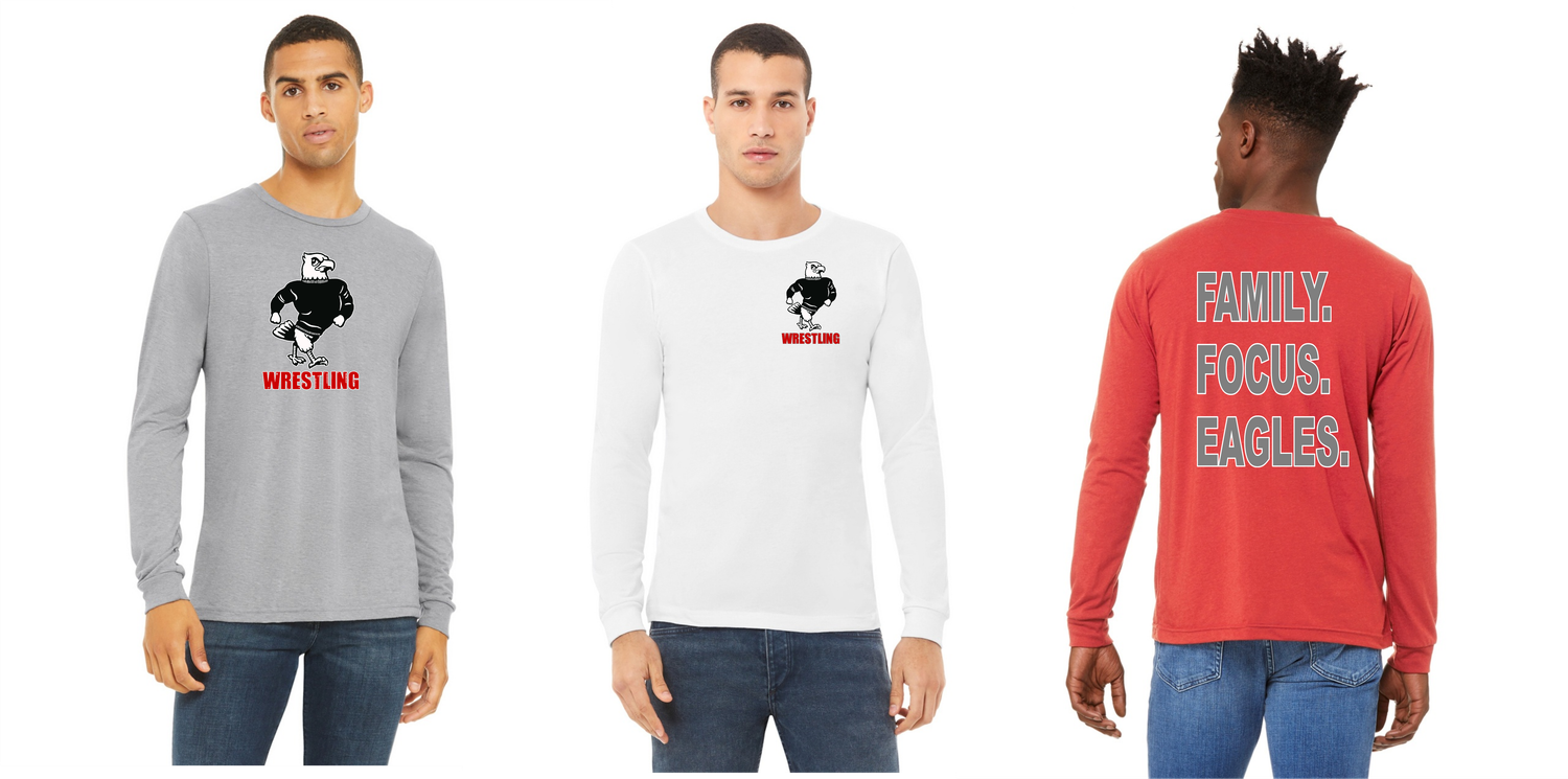 Varsity Eagles wrestling - Unisex Triblend Long Sleeve Tee