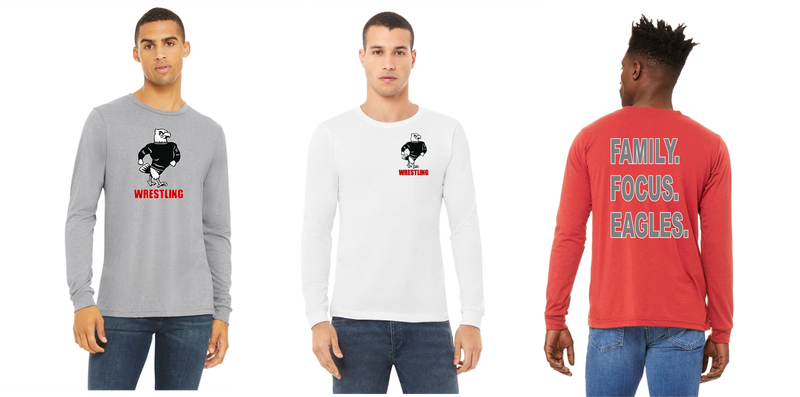 Varsity Eagles wrestling - Unisex Triblend Long Sleeve Tee