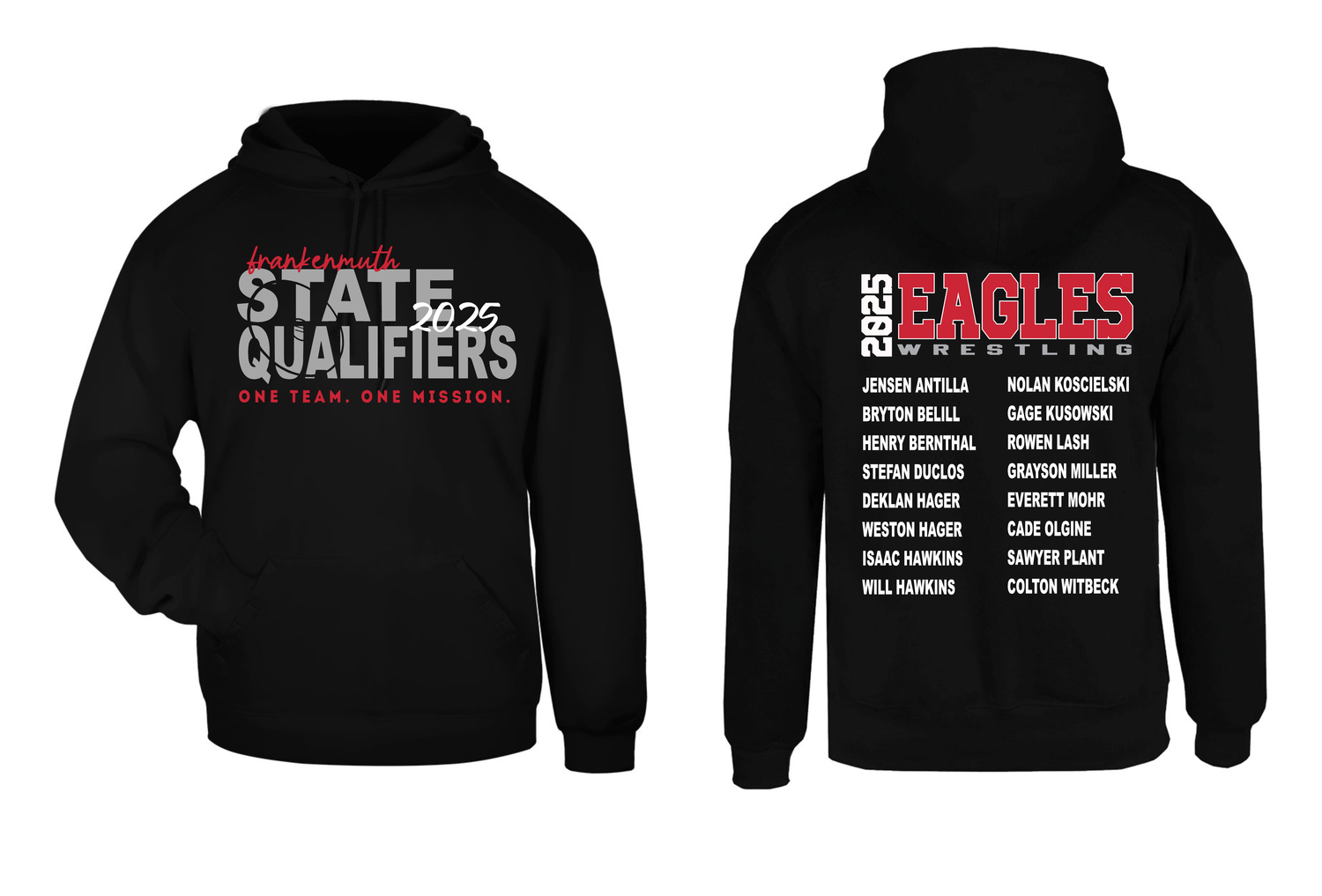 Eagles wrestling - 2025 State Qualifiers (multiple styles and sizing available)